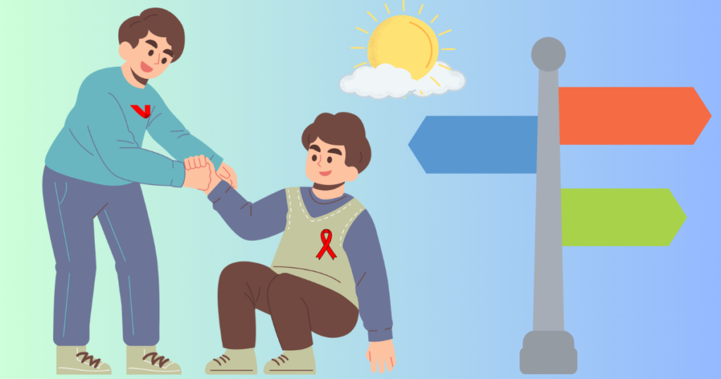 Помощь ВИЧ-положительному человеку